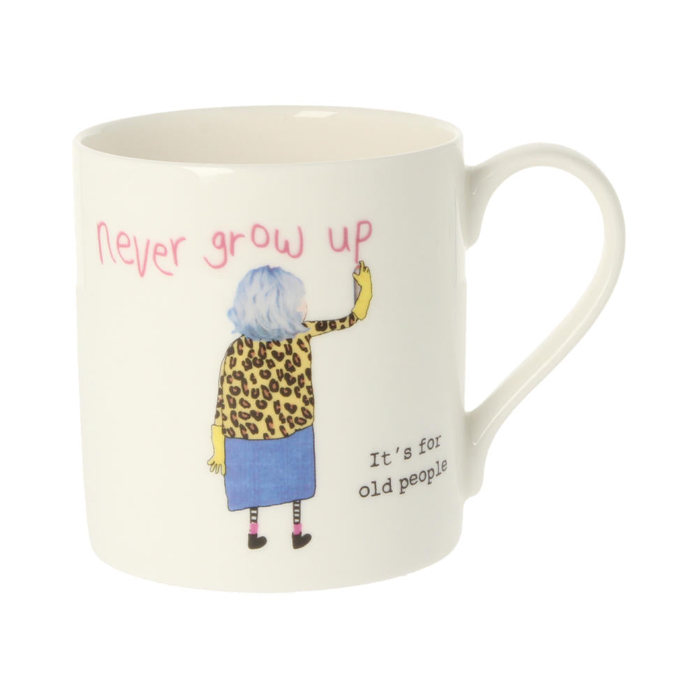 Rosie Made A Thing Never Grow Up Mug