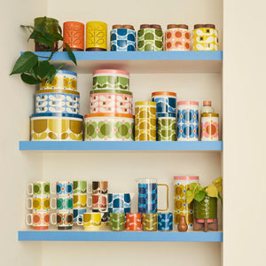 Orla Kiely Block Flower Navy Storage Jar