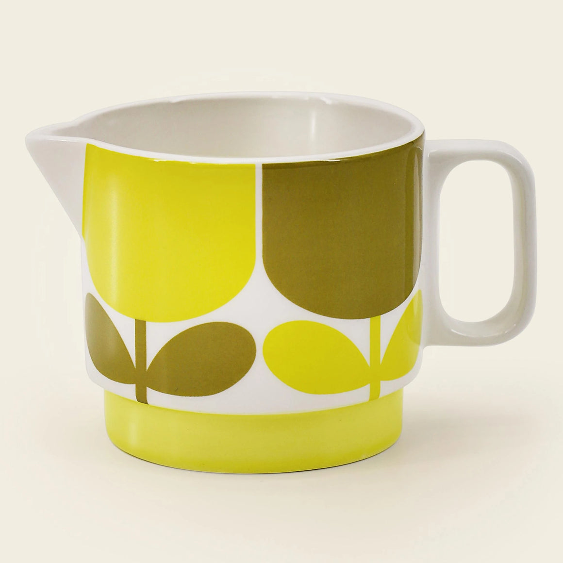 Orla Kiely Block Flower Ochre Milk Jug