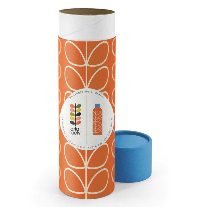 Orla Kiely Linear Stem Orange Water Bottle