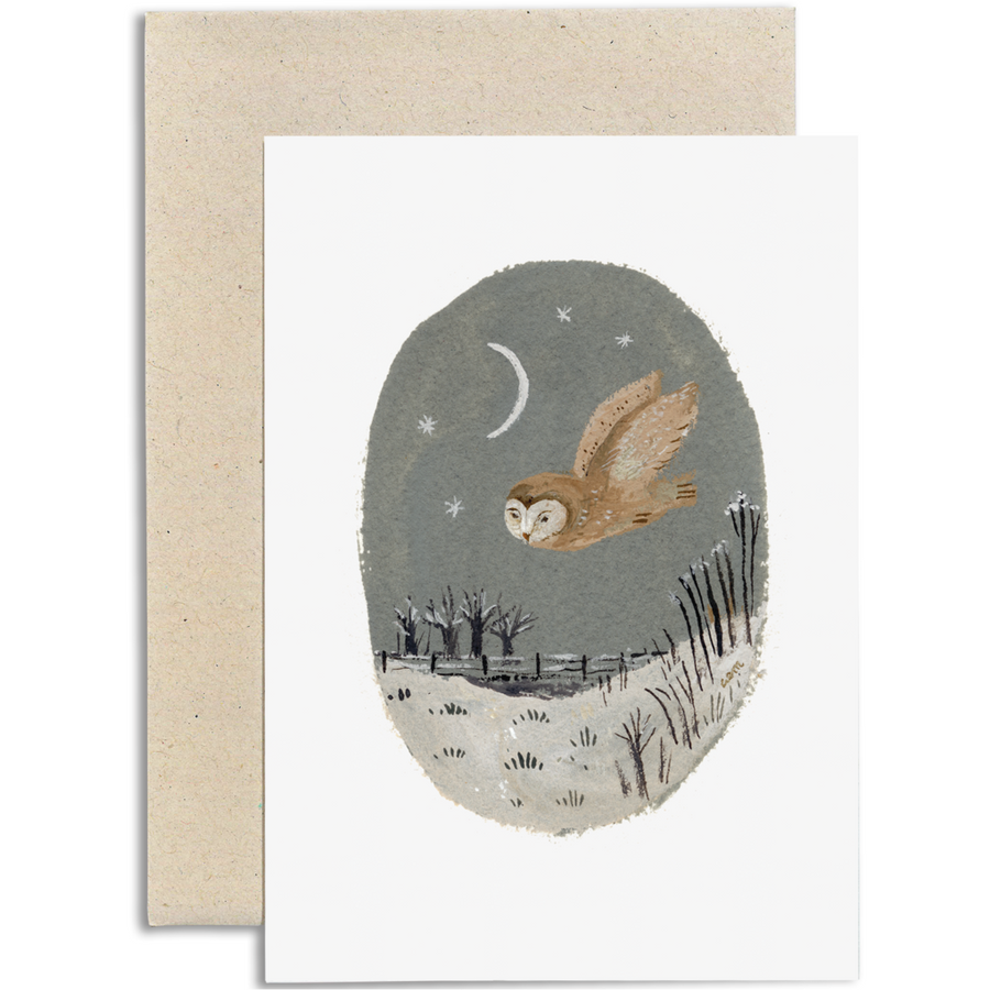Gemma Koomen Owl At Twilight Card