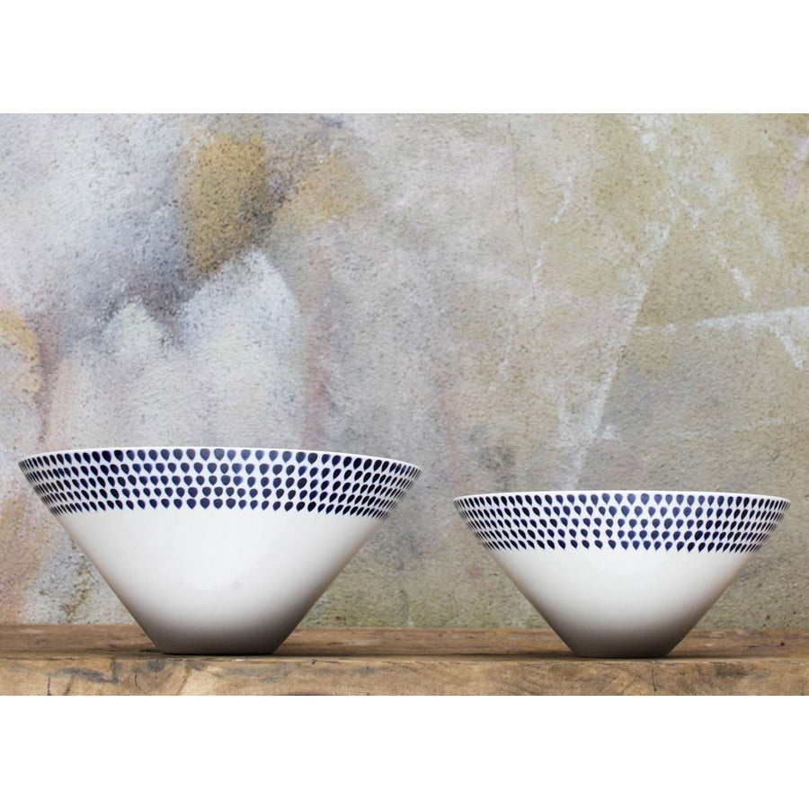 Nkuku Indigo Drop Small Serving Bowl