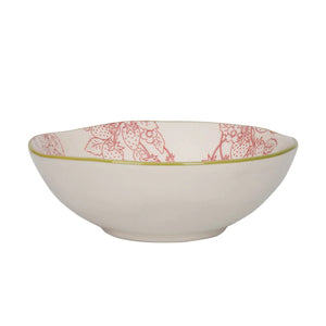 Sophie Allport Strawberries Stoneware Nibbles Bowl