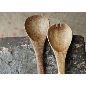 Nkuku Mango Wood Salad Servers