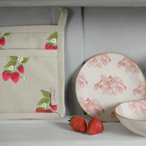 Sophie Allport Strawberries Stoneware Nibbles Bowl