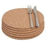 T&G Set 6 Round Cork Mats