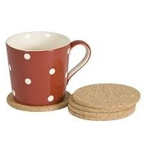 T&G Set 6 Round Cork Coasters